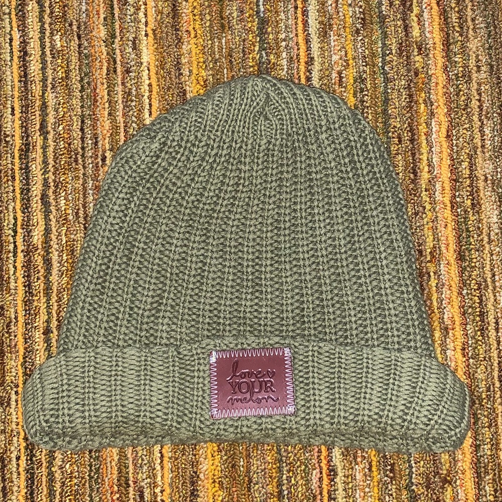 Love Your Melon fold over beanie
